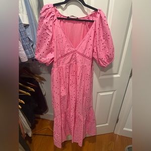Zara Pink Openwork Dress size XL